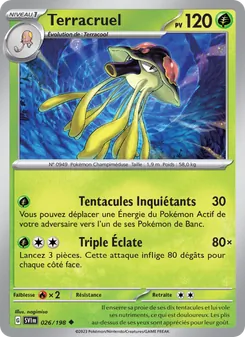 Carte Pokémon Terracruel 026
