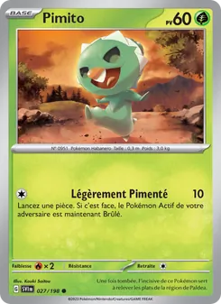 Carte Pokémon Pimito 027