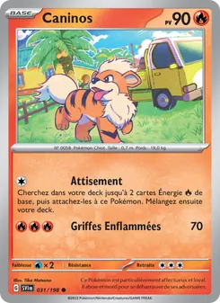 Carte Pokémon Caninos 031
