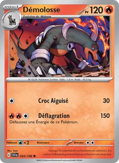 Carte Pokémon Démolosse 034