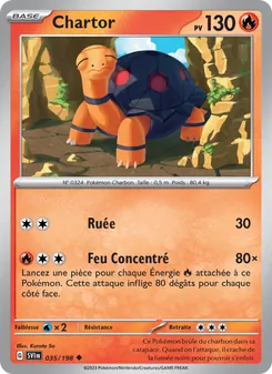 Carte Pokémon Chartor 035
