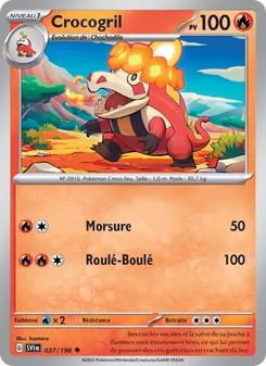 Carte Pokémon Crocogril 037