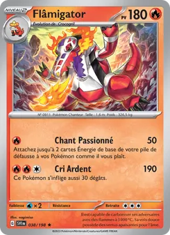Carte Pokémon Flâmigator 038