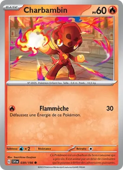 Carte Pokémon Charbambin 039