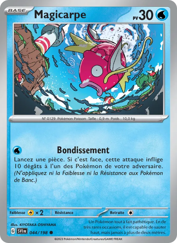 Carte Pokémon Magicarpe 044/198 de l'extension Écarlate et Violet