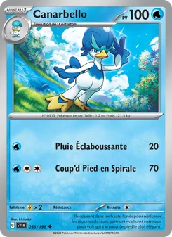 Carte Pokémon Canarbello 053 — Écarlate et Violet