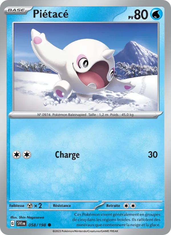 Carte Pokémon Piétacé 058/198 de l'extension Écarlate et Violet