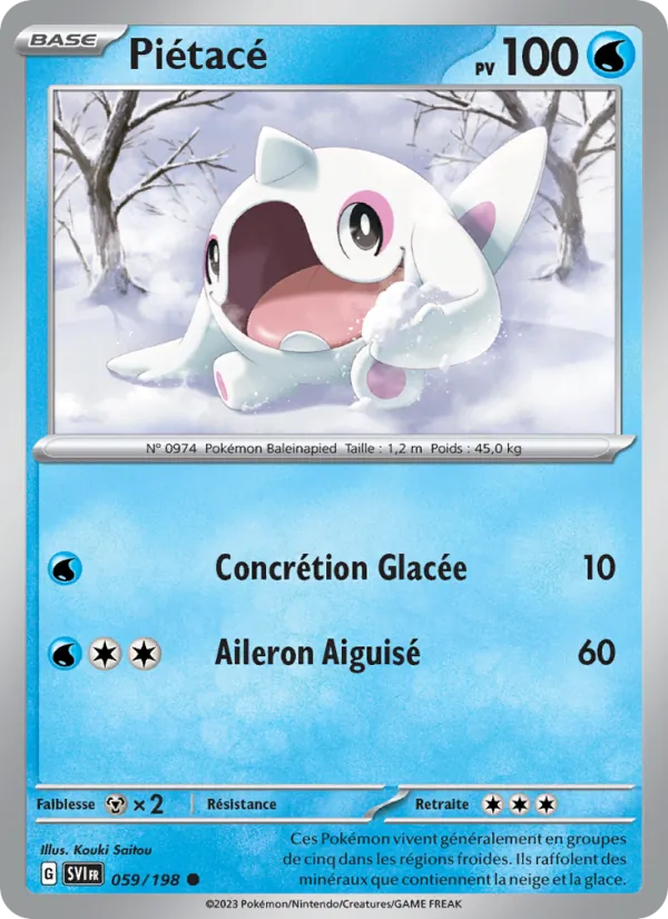 Carte Pokémon Piétacé 059/198 de l'extension Écarlate et Violet