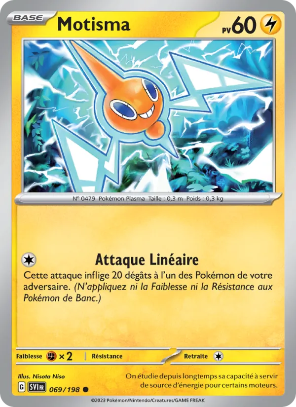 Carte Pokémon Motisma 069/198 de l'extension Écarlate et Violet