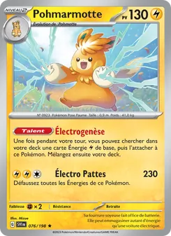 Carte Pokémon Pohmarmotte 076