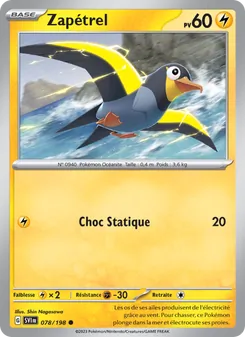 Carte Pokémon Zapétrel 078