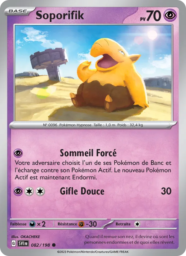 Carte Pokémon Soporifik 082/198 de l'extension Écarlate et Violet