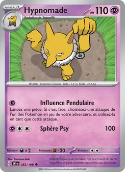 Carte Pokémon Hypnomade 083