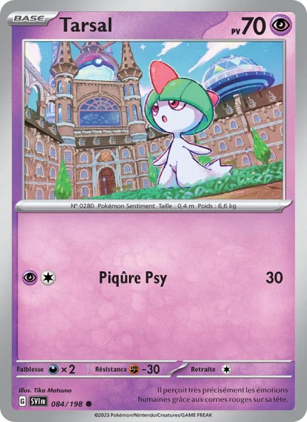 Carte Pokémon Tarsal 084/198 de l'extension Écarlate et Violet