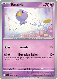 Carte Pokémon Baudrive 089