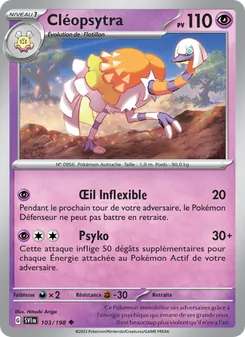 Carte Pokémon Cléopsytra 103