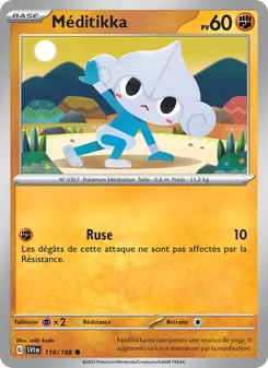 Carte Pokémon Méditikka 110