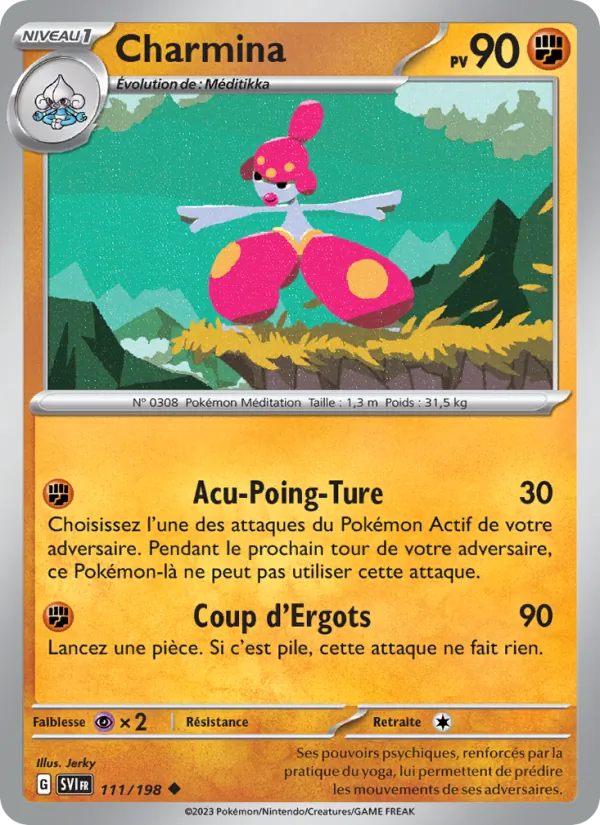 Carte Pokémon Charmina 111/198 de l'extension Écarlate et Violet