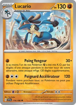 Carte Pokémon Lucario 114