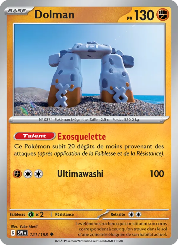 Carte Pokémon Dolman 121/198 de l'extension Écarlate et Violet