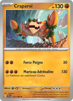 Carte Pokémon Craparoi 122