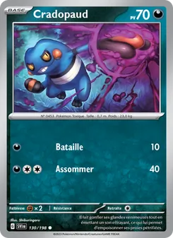 Carte Pokémon Cradopaud 130
