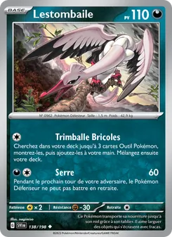 Carte Pokémon Lestombaile 138