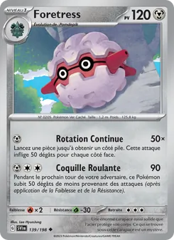 Carte Pokémon Foretress 139