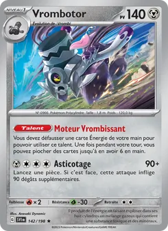Carte Pokémon Vrombotor 142