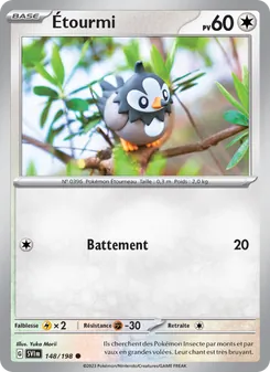 Carte Pokémon Étourmi 148