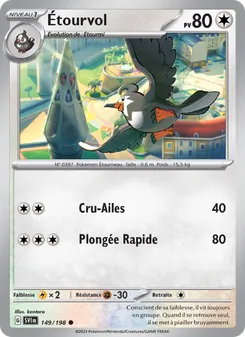 Carte Pokémon Étourvol 149