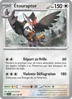 Carte Pokémon Étouraptor 150