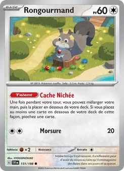 Carte Pokémon Rongourmand 151