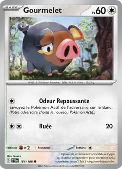 Carte Pokémon Gourmelet 154