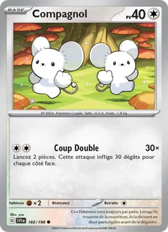 Carte Pokémon Compagnol 160 — Écarlate et Violet