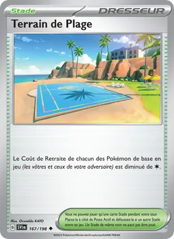 Carte Pokémon Terrain de Plage 167