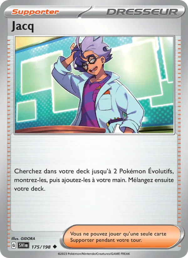 Carte Pokémon Jacq 175/198 de l'extension Écarlate et Violet