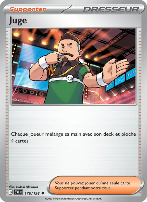 Carte Pokémon Juge 176/198 de l'extension Écarlate et Violet