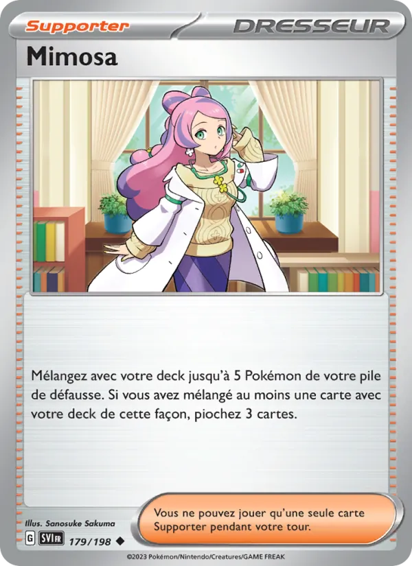 Carte Pokémon Mimosa 179/198 de l'extension Écarlate et Violet
