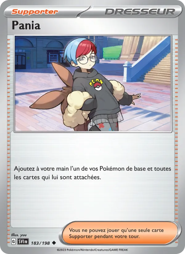 Carte Pokémon Pania 183/198 de l'extension Écarlate et Violet