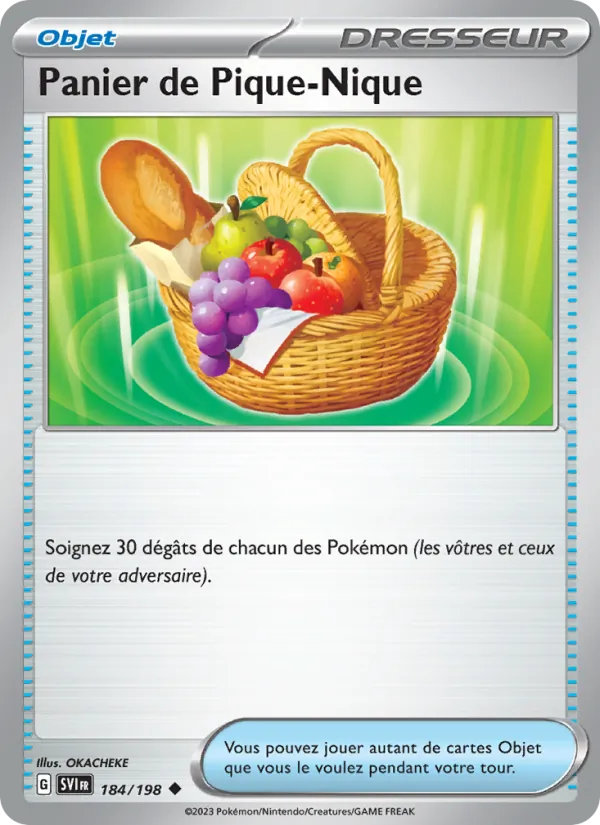 Carte Pokémon Panier de Pique-Nique 184/198 de l'extension Écarlate et Violet