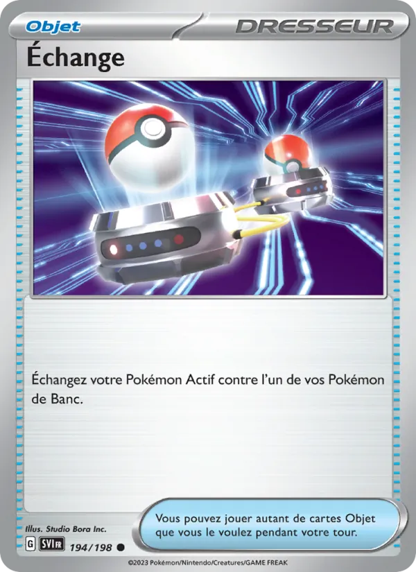 Carte Pokémon Échange 194/198 de l'extension Écarlate et Violet