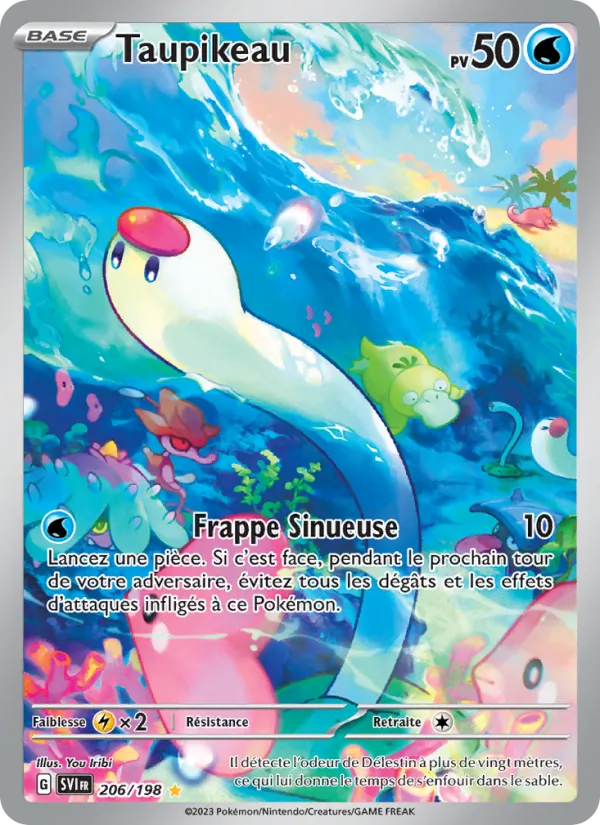 Carte Pokémon Taupikeau 206/198 de l'extension Écarlate et Violet