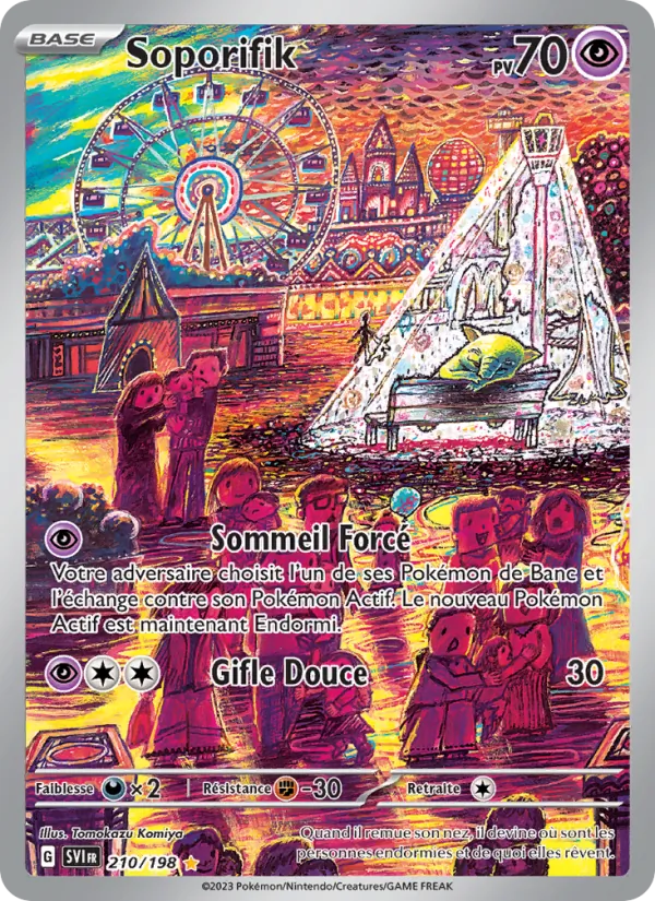 Carte Pokémon Soporifik 210/198 de l'extension Écarlate et Violet
