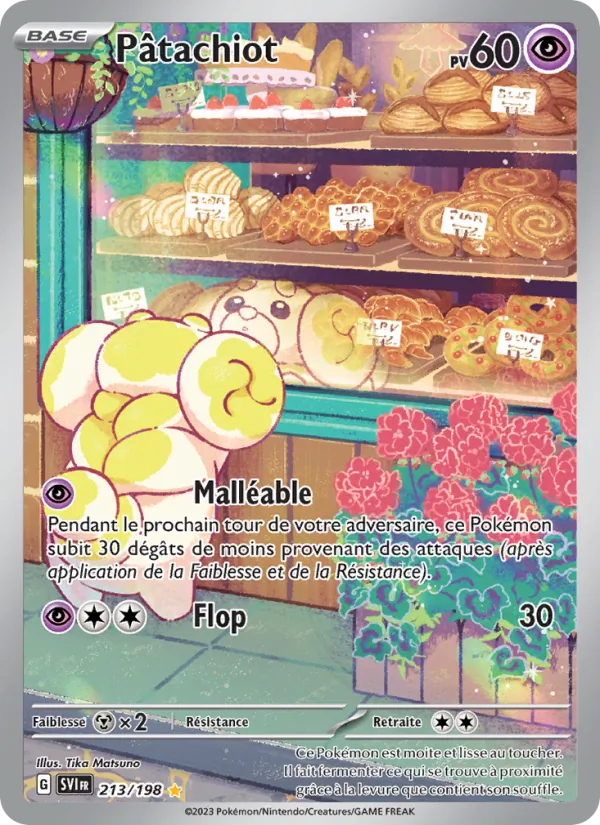 Carte Pokémon Pâtachiot 213/198 de l'extension Écarlate et Violet