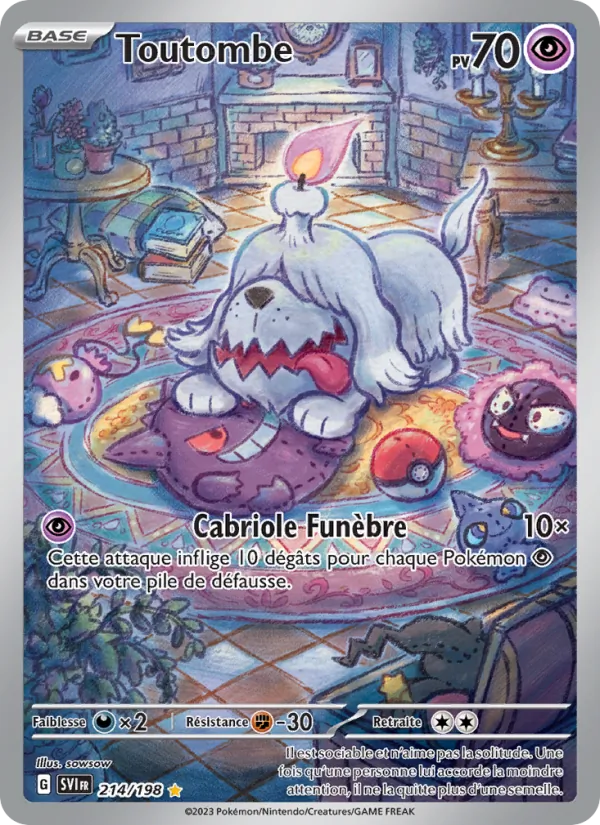Carte Pokémon Toutombe 214/198 de l'extension Écarlate et Violet