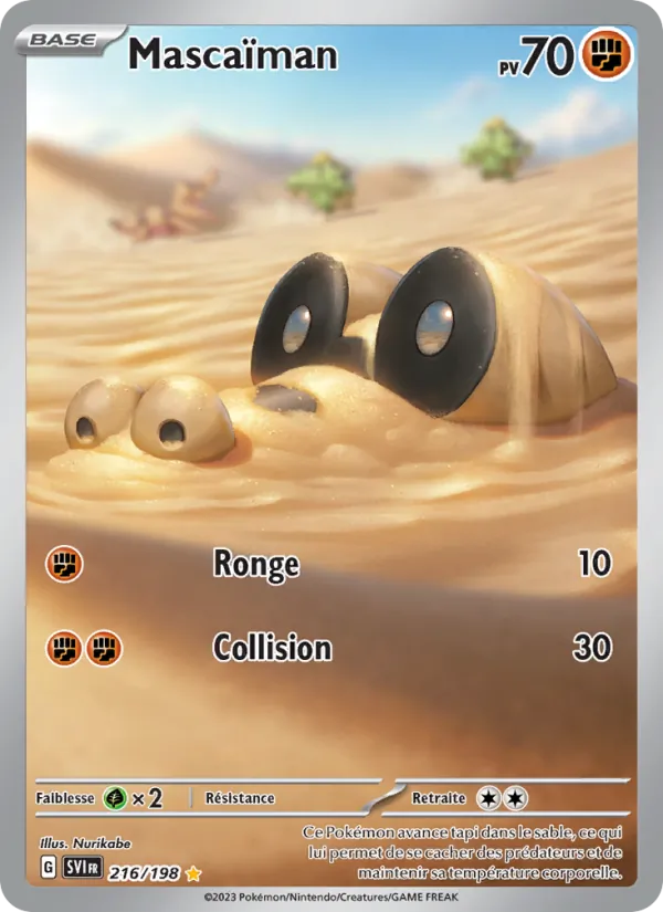 Carte Pokémon Mascaïman 216/198 de l'extension Écarlate et Violet