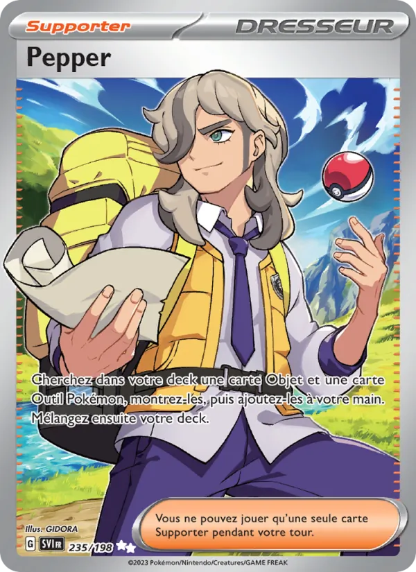 Carte Pokémon Pepper 235/198 de l'extension Écarlate et Violet