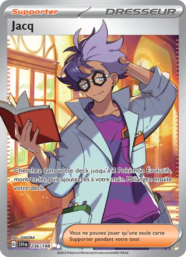 Carte Pokémon Jacq 236/198 de l'extension Écarlate et Violet