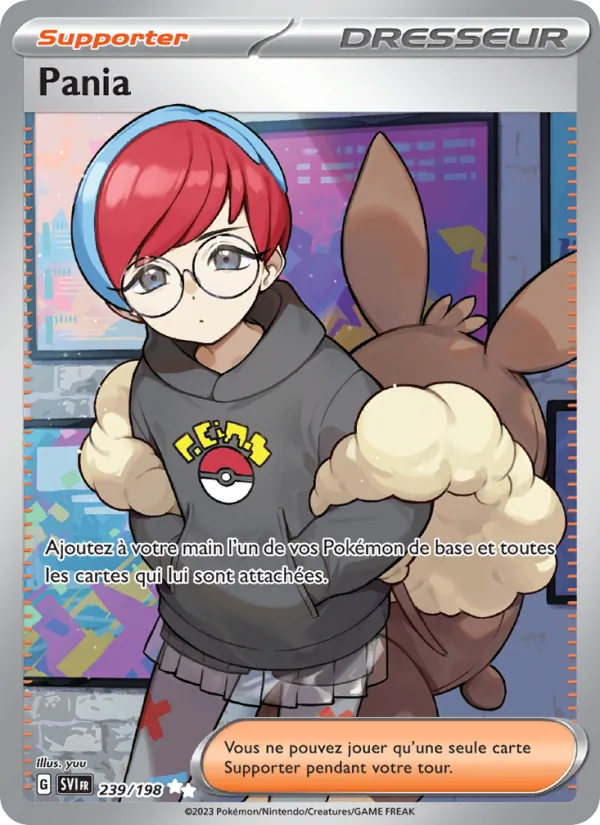 Carte Pokémon Pania 239/198 de l'extension Écarlate et Violet